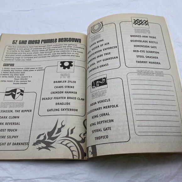 DUEL MASTERS Giant Gaming‎ Galaxy Activity Hasbro 2004 KIDS' Book UNUSED Cartoon - Picture 16 of 16